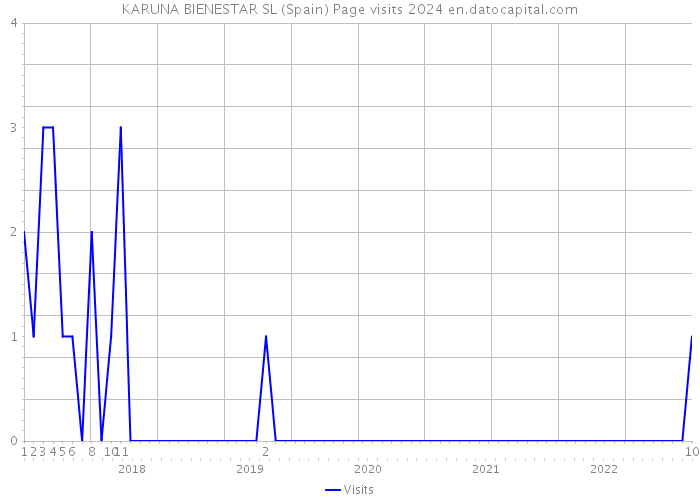 KARUNA BIENESTAR SL (Spain) Page visits 2024 