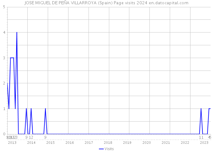 JOSE MIGUEL DE PEÑA VILLARROYA (Spain) Page visits 2024 