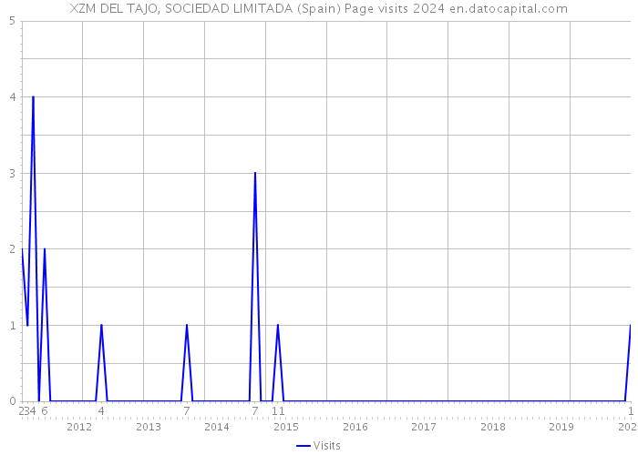 XZM DEL TAJO, SOCIEDAD LIMITADA (Spain) Page visits 2024 