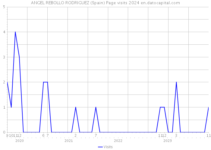 ANGEL REBOLLO RODRIGUEZ (Spain) Page visits 2024 