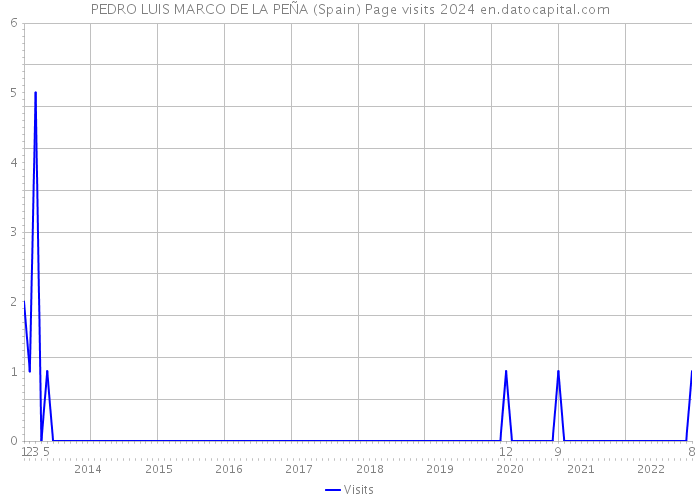 PEDRO LUIS MARCO DE LA PEÑA (Spain) Page visits 2024 