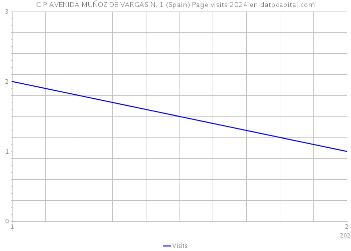 C P AVENIDA MUÑOZ DE VARGAS N. 1 (Spain) Page visits 2024 