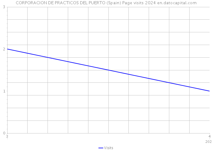 CORPORACION DE PRACTICOS DEL PUERTO (Spain) Page visits 2024 