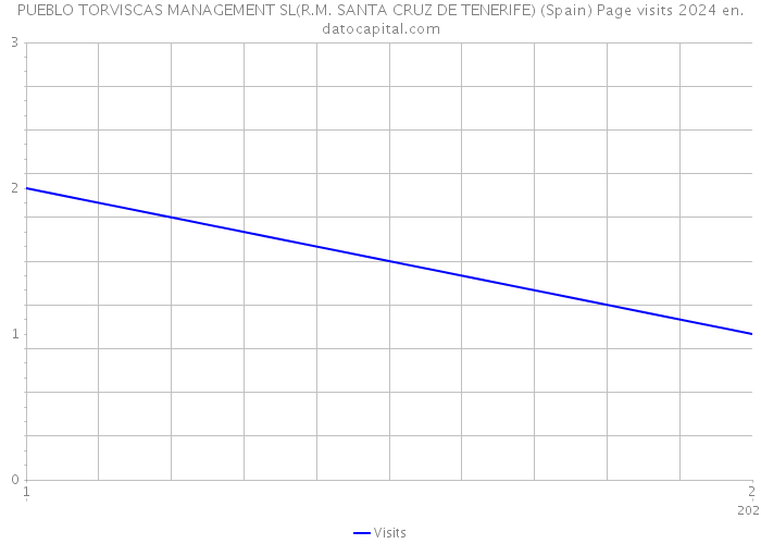 PUEBLO TORVISCAS MANAGEMENT SL(R.M. SANTA CRUZ DE TENERIFE) (Spain) Page visits 2024 