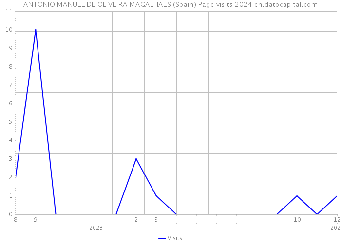 ANTONIO MANUEL DE OLIVEIRA MAGALHAES (Spain) Page visits 2024 