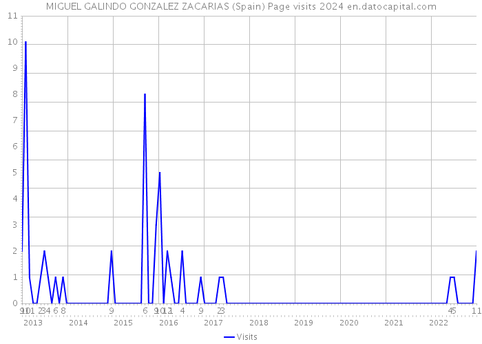 MIGUEL GALINDO GONZALEZ ZACARIAS (Spain) Page visits 2024 