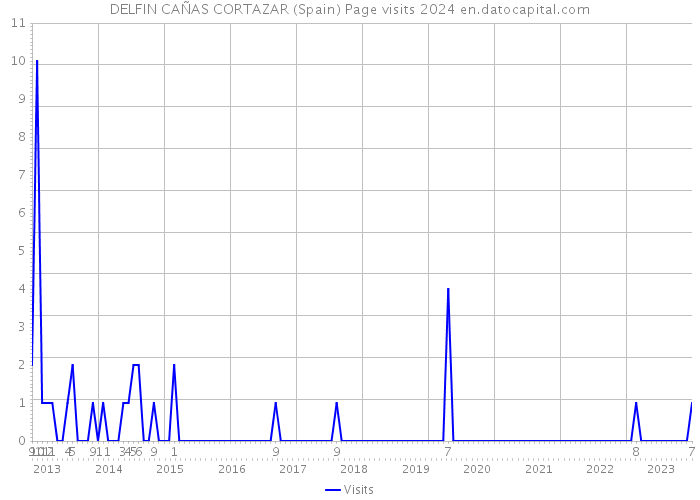 DELFIN CAÑAS CORTAZAR (Spain) Page visits 2024 