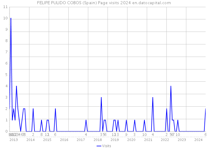 FELIPE PULIDO COBOS (Spain) Page visits 2024 