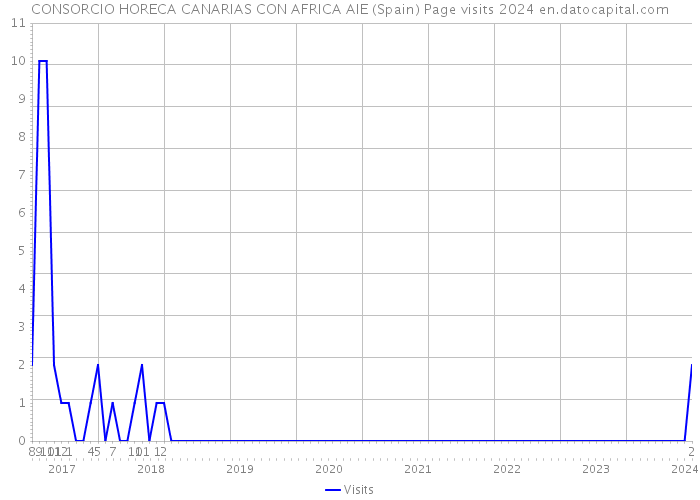 CONSORCIO HORECA CANARIAS CON AFRICA AIE (Spain) Page visits 2024 