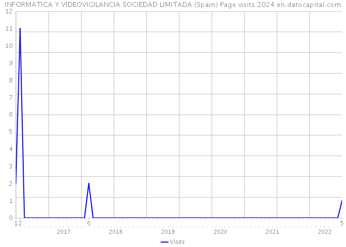 INFORMATICA Y VIDEOVIGILANCIA SOCIEDAD LIMITADA (Spain) Page visits 2024 