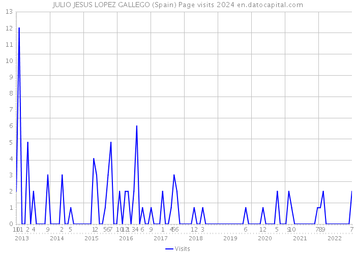 JULIO JESUS LOPEZ GALLEGO (Spain) Page visits 2024 