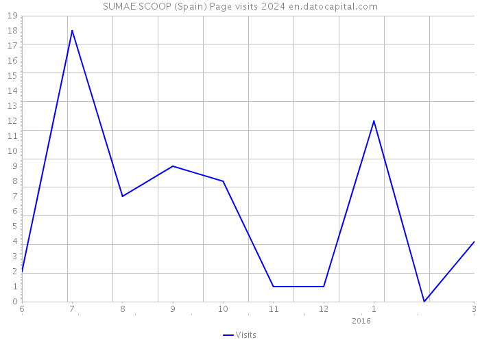 SUMAE SCOOP (Spain) Page visits 2024 