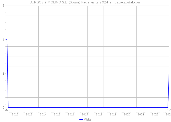 BURGOS Y MOLINO S.L. (Spain) Page visits 2024 