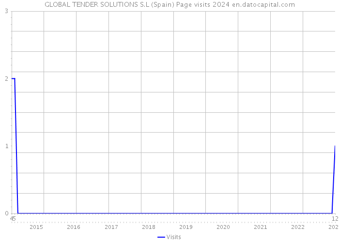 GLOBAL TENDER SOLUTIONS S.L (Spain) Page visits 2024 