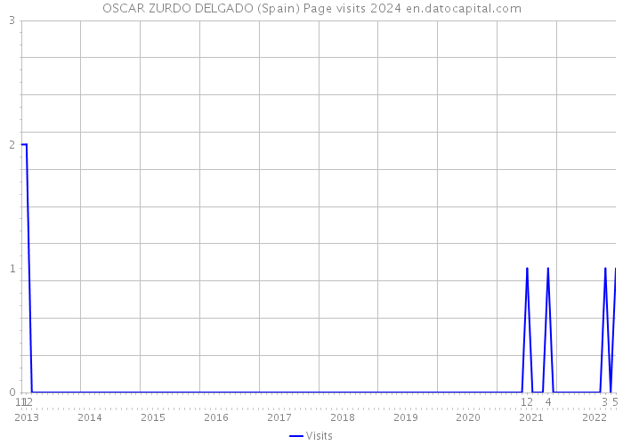 OSCAR ZURDO DELGADO (Spain) Page visits 2024 