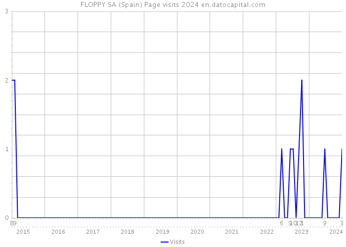 FLOPPY SA (Spain) Page visits 2024 