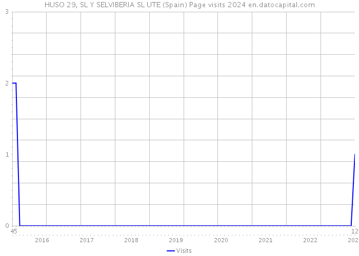 HUSO 29, SL Y SELVIBERIA SL UTE (Spain) Page visits 2024 