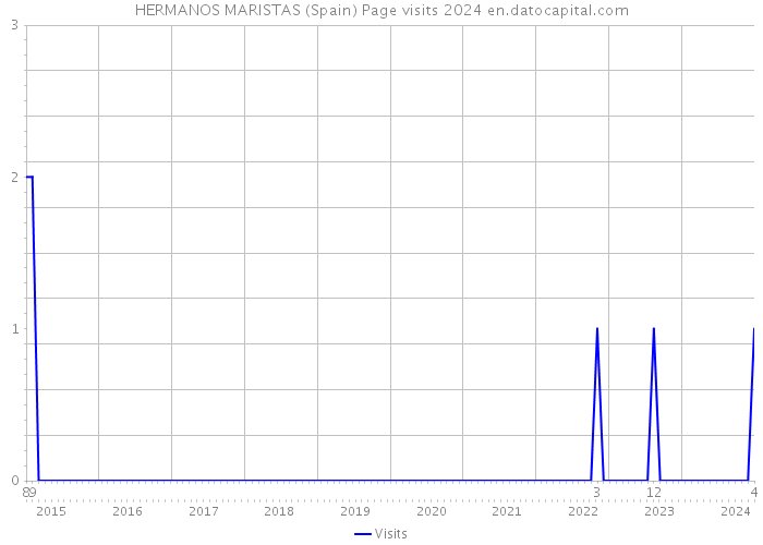 HERMANOS MARISTAS (Spain) Page visits 2024 