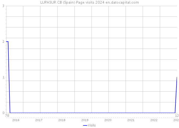 LUPASUR CB (Spain) Page visits 2024 