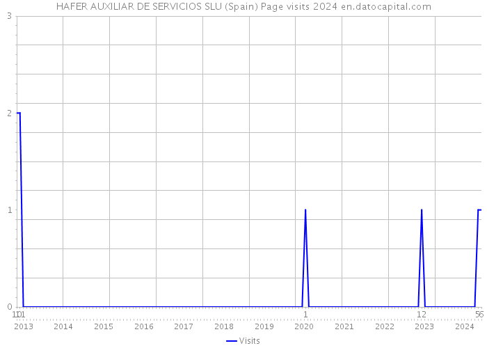 HAFER AUXILIAR DE SERVICIOS SLU (Spain) Page visits 2024 
