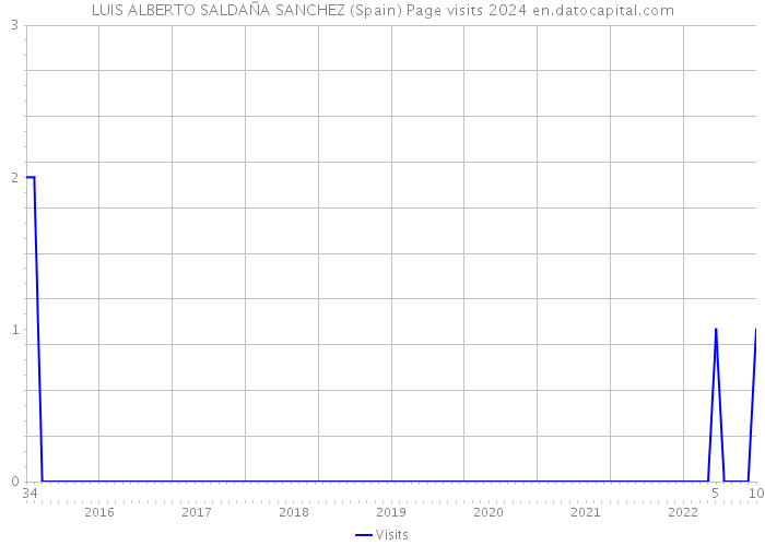 LUIS ALBERTO SALDAÑA SANCHEZ (Spain) Page visits 2024 