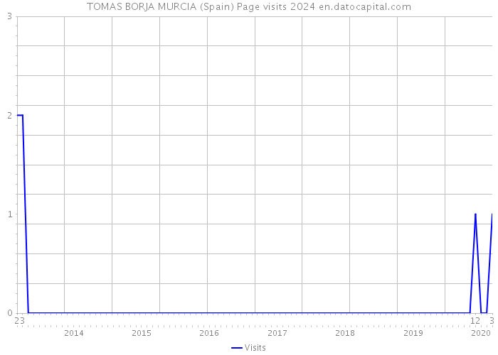 TOMAS BORJA MURCIA (Spain) Page visits 2024 