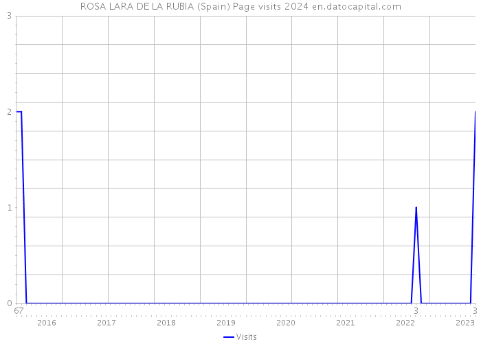 ROSA LARA DE LA RUBIA (Spain) Page visits 2024 
