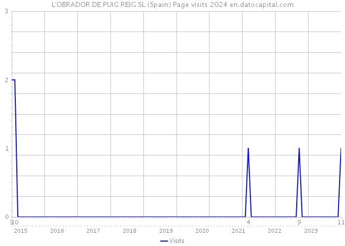 L'OBRADOR DE PUIG REIG SL (Spain) Page visits 2024 