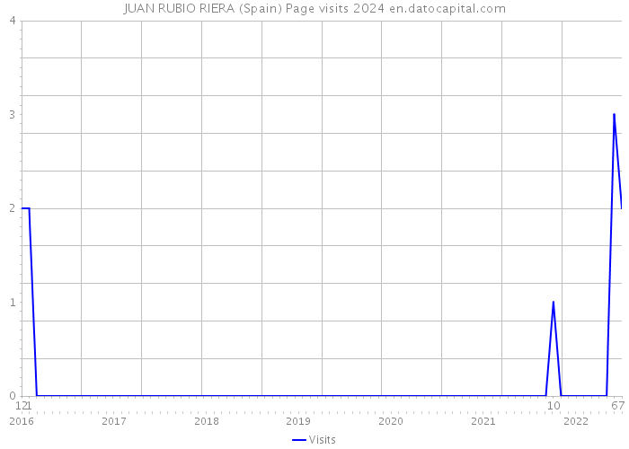 JUAN RUBIO RIERA (Spain) Page visits 2024 