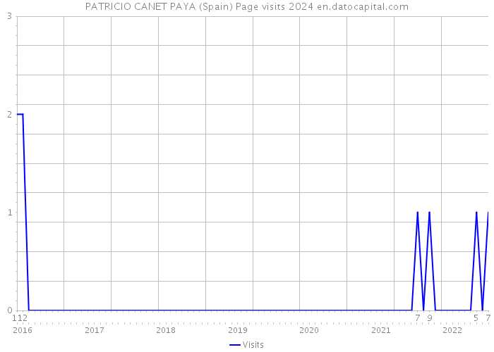 PATRICIO CANET PAYA (Spain) Page visits 2024 
