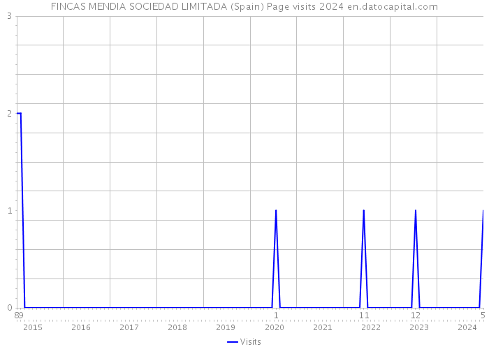 FINCAS MENDIA SOCIEDAD LIMITADA (Spain) Page visits 2024 