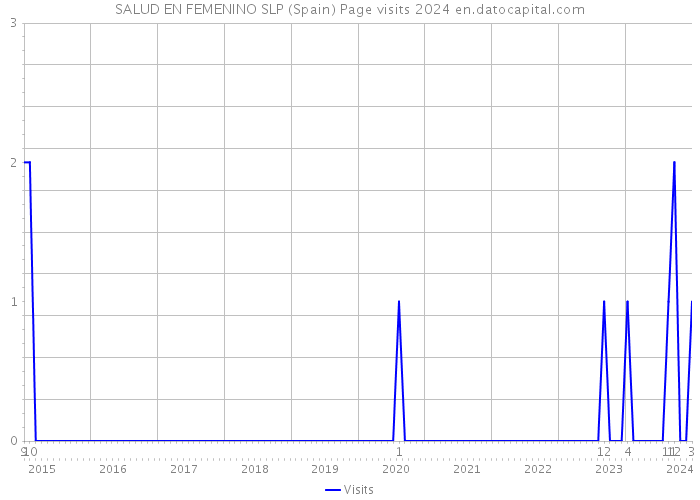 SALUD EN FEMENINO SLP (Spain) Page visits 2024 