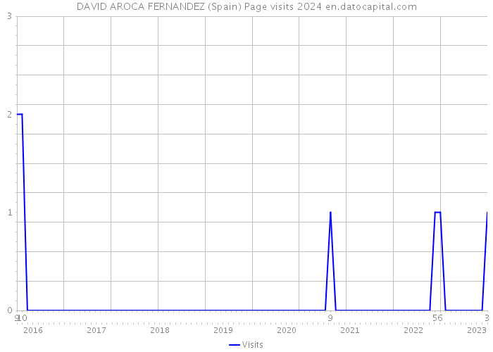 DAVID AROCA FERNANDEZ (Spain) Page visits 2024 