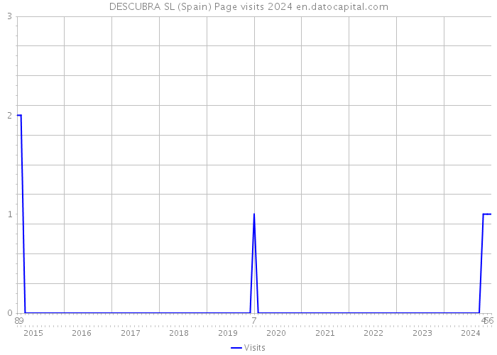 DESCUBRA SL (Spain) Page visits 2024 