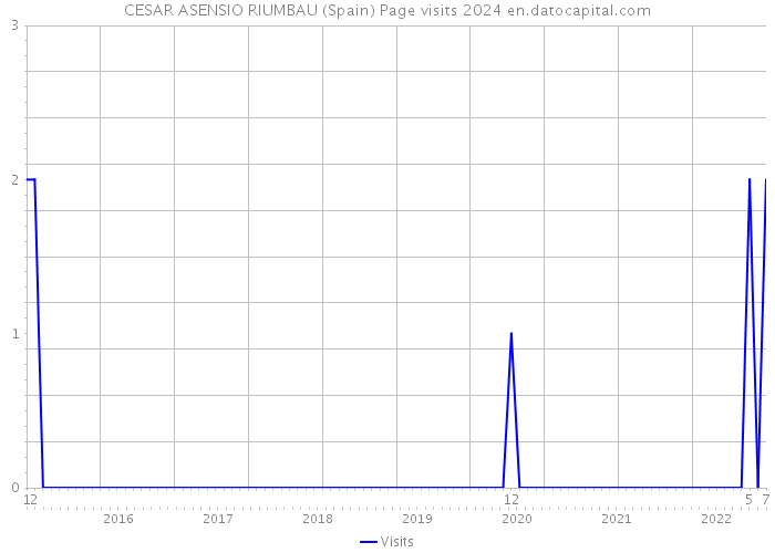 CESAR ASENSIO RIUMBAU (Spain) Page visits 2024 