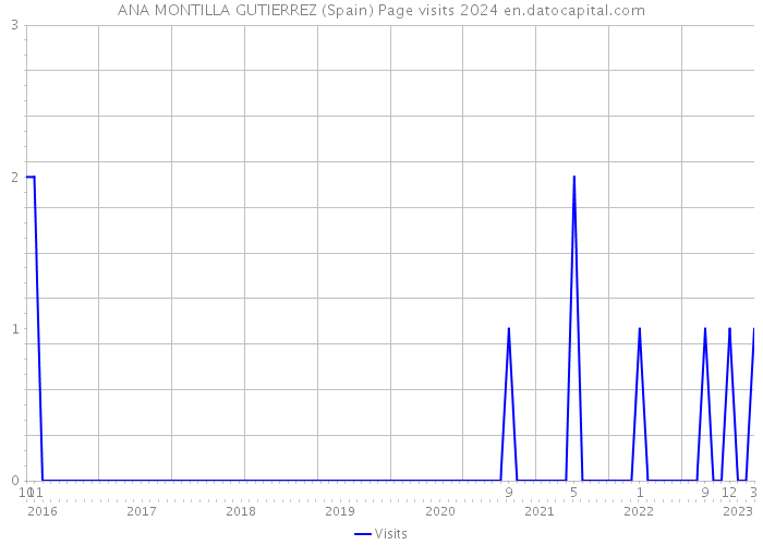 ANA MONTILLA GUTIERREZ (Spain) Page visits 2024 