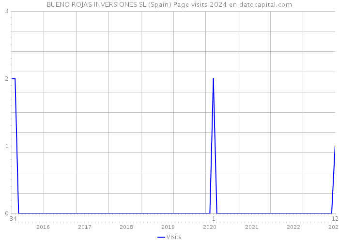 BUENO ROJAS INVERSIONES SL (Spain) Page visits 2024 