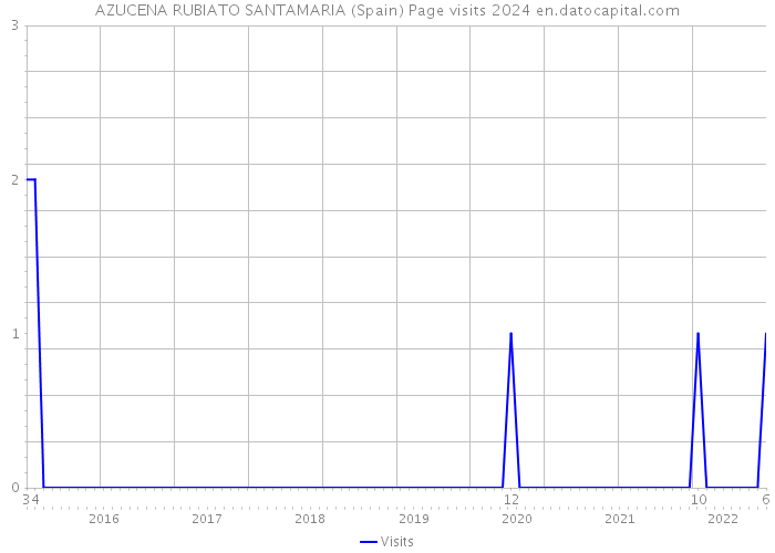 AZUCENA RUBIATO SANTAMARIA (Spain) Page visits 2024 