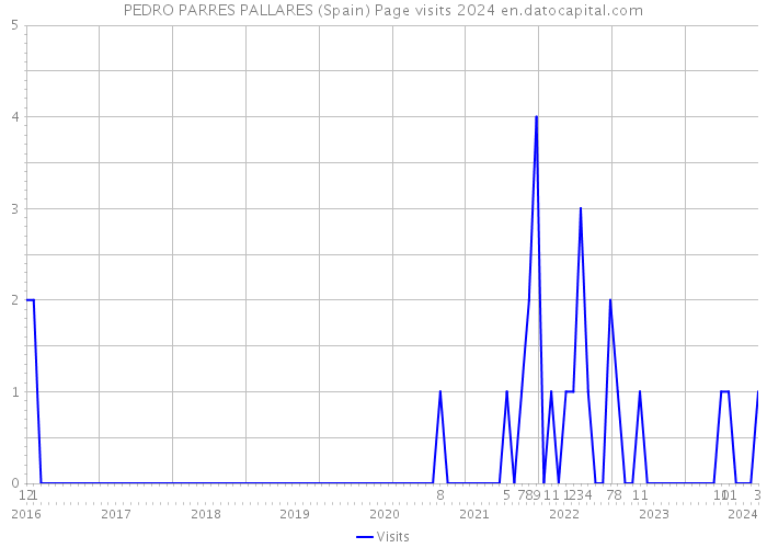 PEDRO PARRES PALLARES (Spain) Page visits 2024 