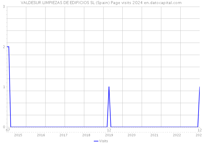 VALDESUR LIMPIEZAS DE EDIFICIOS SL (Spain) Page visits 2024 