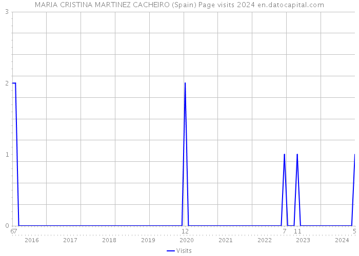 MARIA CRISTINA MARTINEZ CACHEIRO (Spain) Page visits 2024 