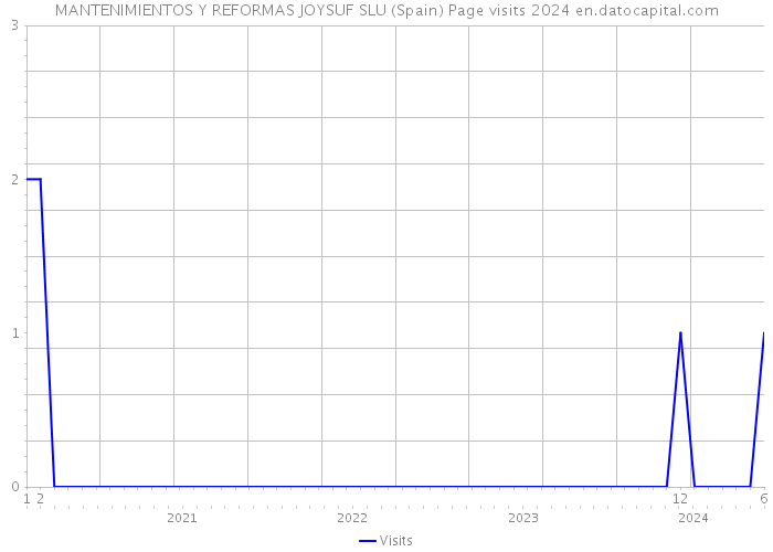 MANTENIMIENTOS Y REFORMAS JOYSUF SLU (Spain) Page visits 2024 