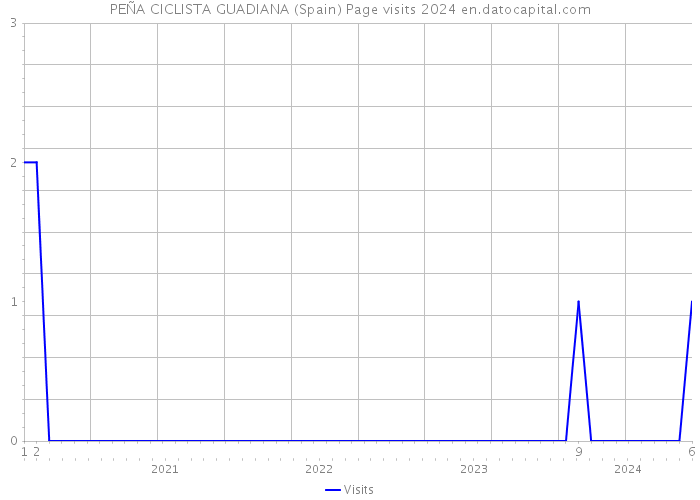 PEÑA CICLISTA GUADIANA (Spain) Page visits 2024 