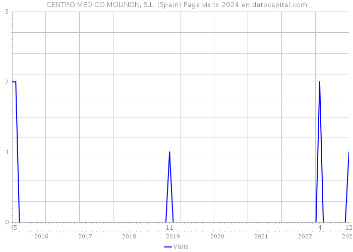 CENTRO MEDICO MOLINON, S.L. (Spain) Page visits 2024 