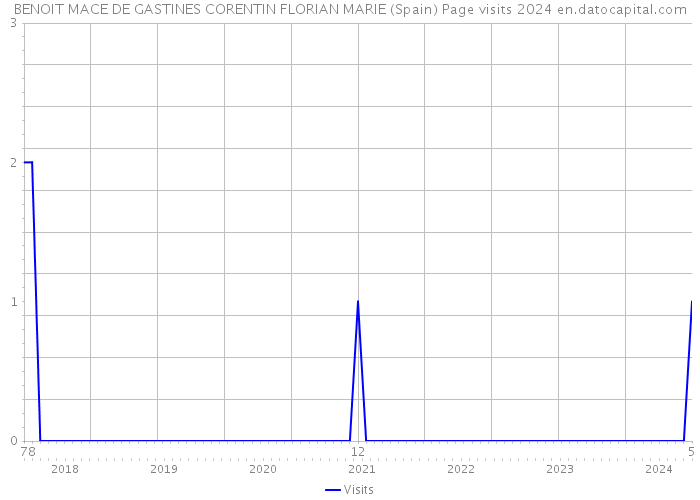 BENOIT MACE DE GASTINES CORENTIN FLORIAN MARIE (Spain) Page visits 2024 