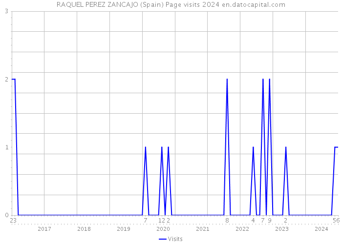 RAQUEL PEREZ ZANCAJO (Spain) Page visits 2024 