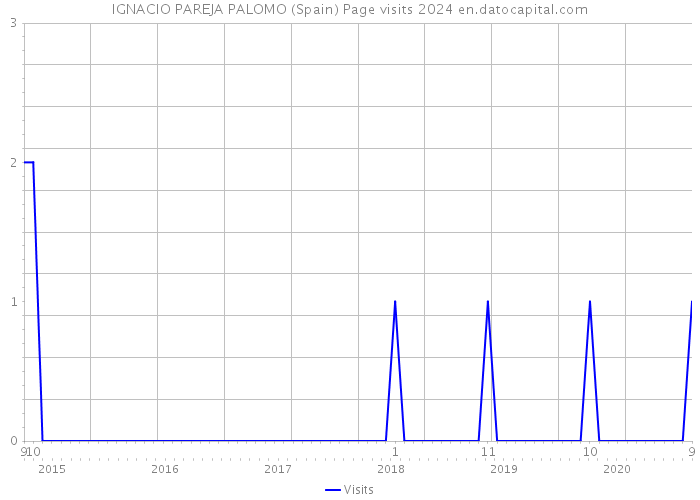 IGNACIO PAREJA PALOMO (Spain) Page visits 2024 