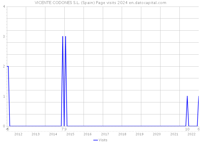 VICENTE CODONES S.L. (Spain) Page visits 2024 
