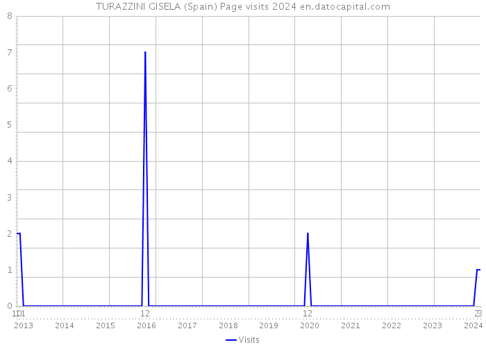 TURAZZINI GISELA (Spain) Page visits 2024 
