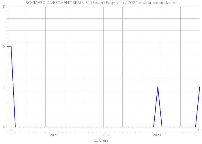 SOCMERC INVESTMENT SPAIN SL (Spain) Page visits 2024 